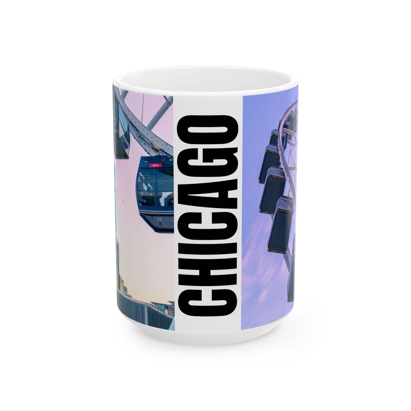 Chicago Coffee Mug, Coffee Gift for Her or Him, Coffee Cup Custom, Kitchen Decor, Small Office Gift, Gifts for Mom, Dad, Coworker, Employees