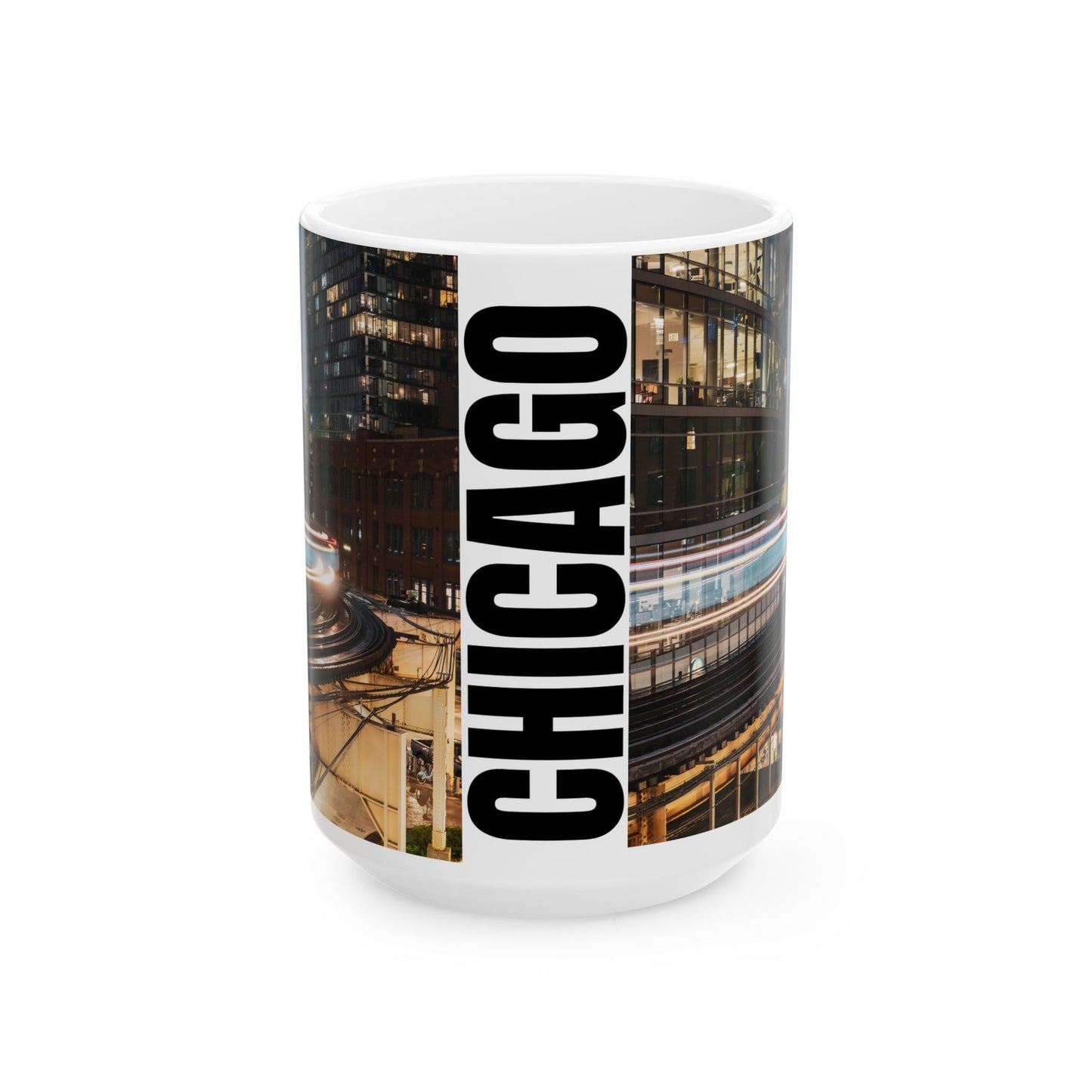 Chicago Coffee Mug, Coffee Gift for Her or Him, Coffee Cup Custom, Kitchen Decor, Small Office Gift, Gifts for Mom, Dad, Coworker, Employees