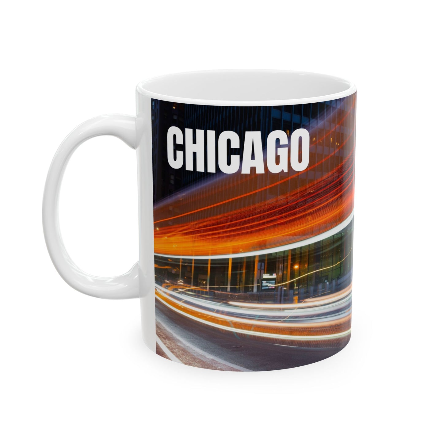 Chicago Coffee Mug, Coffee Gift for Her or Him, Coffee Cup Custom, Kitchen Decor, Small Office Gift, Gifts for Mom, Dad, Coworker, Employees