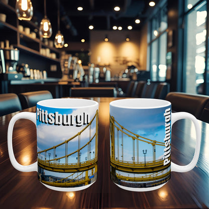 Morning Coffee Meets Pittsburgh Iconic Views – Yellow Bridges Forever