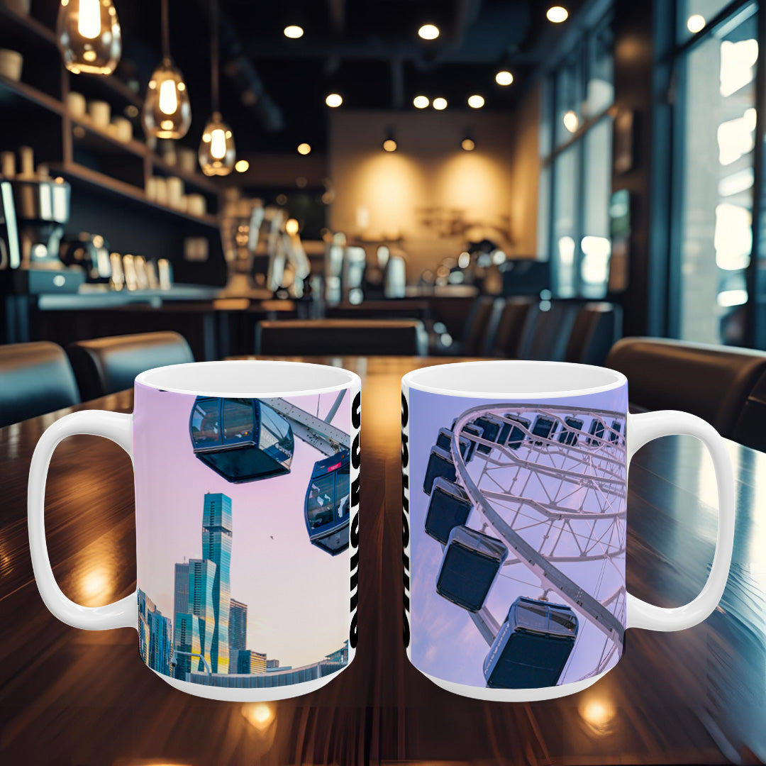 Chicago Coffee Mug, Coffee Gift for Her or Him, Coffee Cup Custom, Kitchen Decor, Small Office Gift, Gifts for Mom, Dad, Coworker, Employees