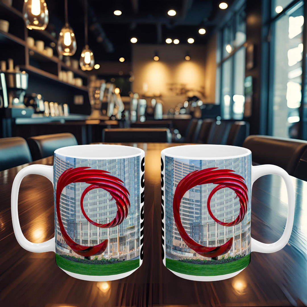 Chicago Coffee Mug, Coffee Gift for Her or Him, Coffee Cup Custom, Kitchen Decor, Small Office Gift, Gifts for Mom, Dad, Coworker, Employees