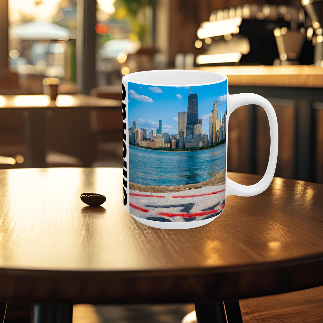 Chicago Coffee Mug, Coffee Gift for Her or Him, Coffee Cup Custom, Kitchen Decor, Small Office Gift, Gifts for Mom, Dad, Coworker, Employees