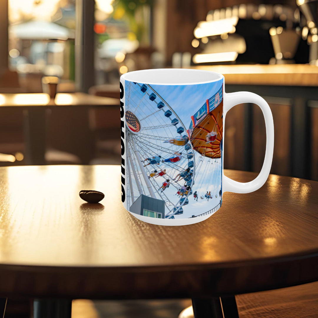 Chicago Coffee Mug, Coffee Gift for Her or Him, Coffee Cup Custom, Kitchen Decor, Small Office Gift, Gifts for Mom, Dad, Coworker, Employees