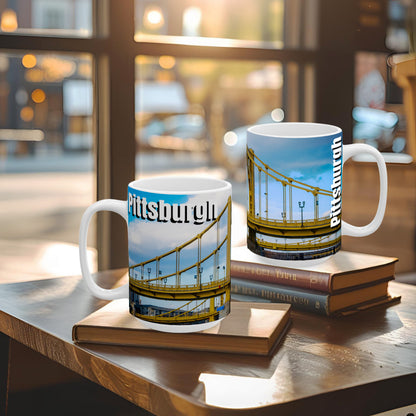 Morning Coffee Meets Pittsburgh Iconic Views – Yellow Bridges Forever