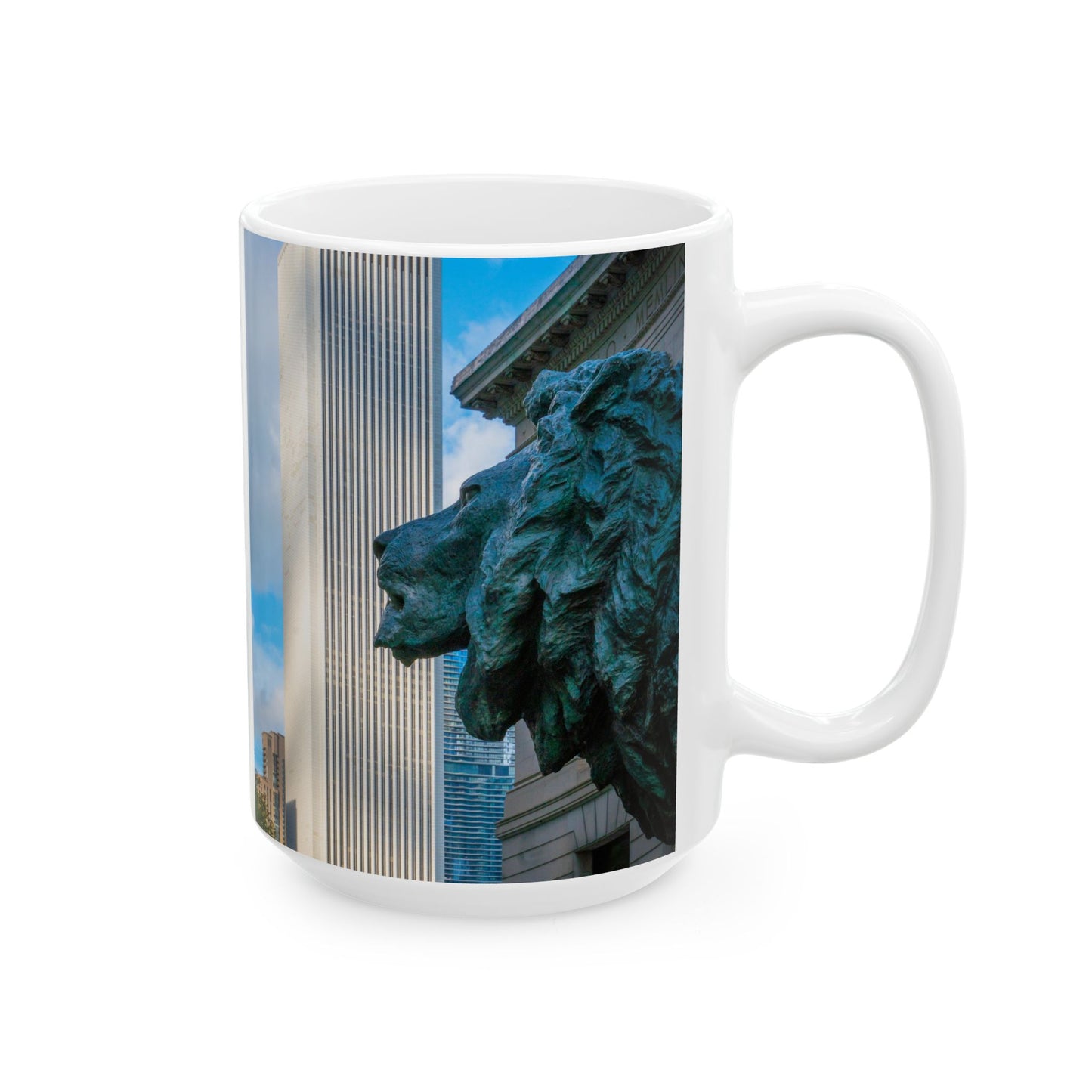 Chicago Lions Coffee Mug – Real City Photography | 11oz & 15oz Ceramic Mug
