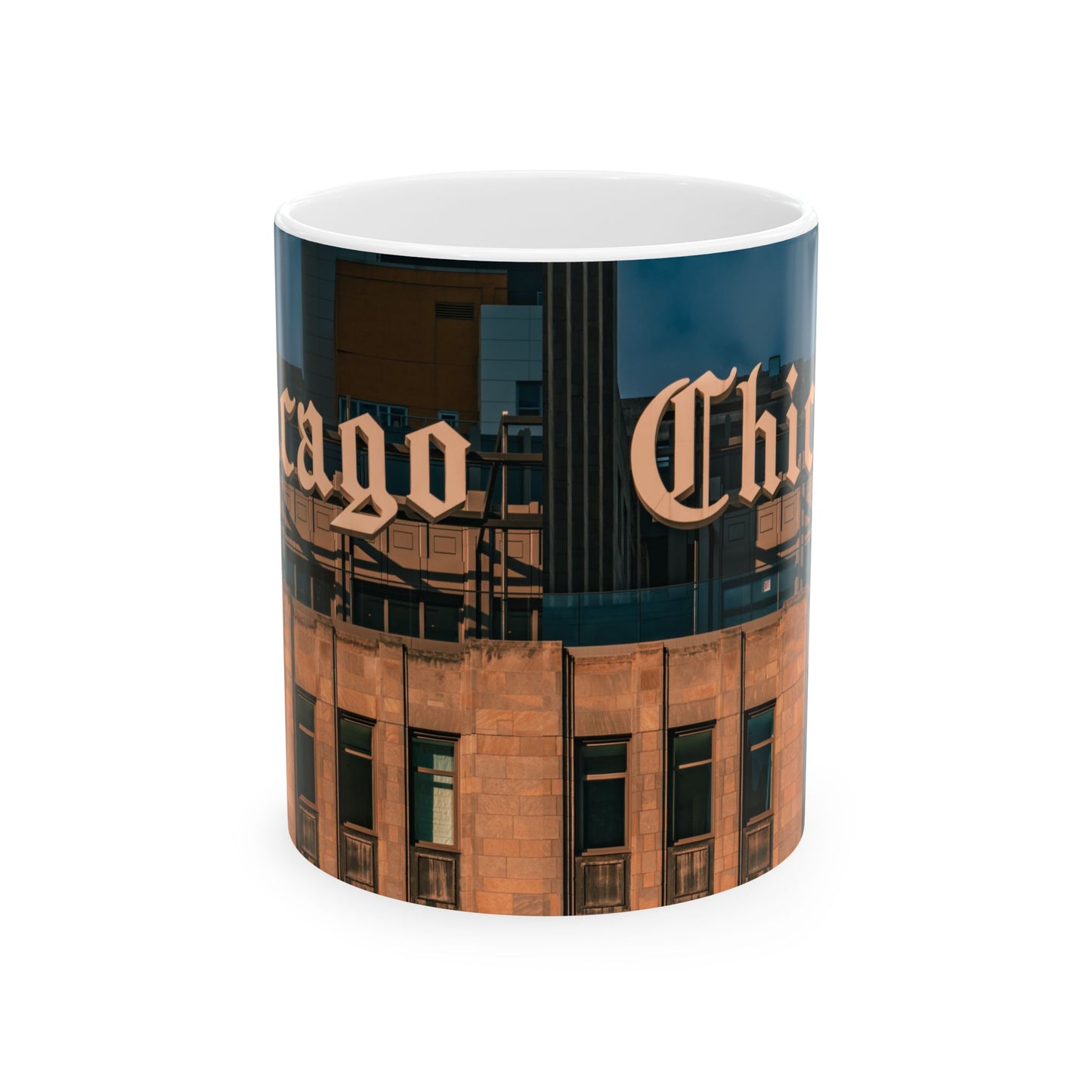 Chicago Coffee Mug, Coffee Gift for Her or Him, Coffee Cup Custom, Kitchen Decor, Small Office Gift, Gifts for Mom, Dad, Coworker, Employees