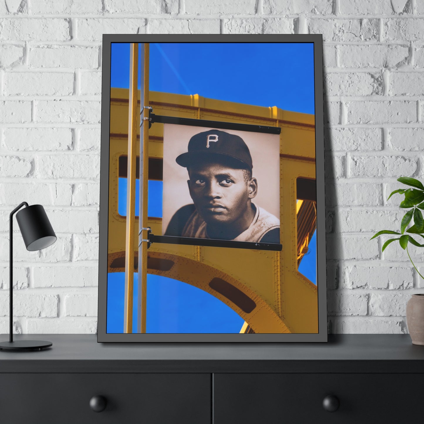 Own Pittsburgh: Limited Edition Roberto Clemente Photography Print – Featuring the Golden Triangle, Steelers, Penguins, Yellow Bridges & More – Fine Art, Semi-Gloss, or Matte – Framed or Unframed Luxury Wall Art