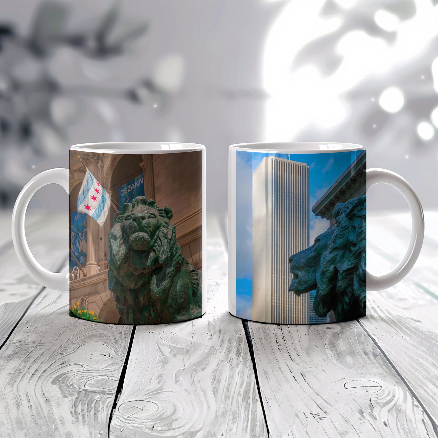 Chicago Lions Coffee Mug – Real City Photography | 11oz & 15oz Ceramic Mug