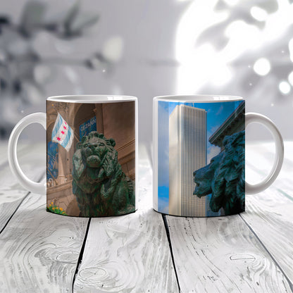 Chicago Lions Coffee Mug – Real City Photography | 11oz & 15oz Ceramic Mug