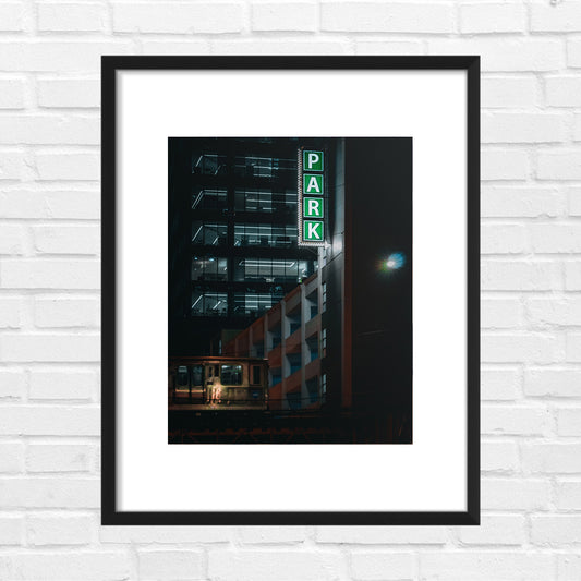 Neon Silence – Unframed Matte Photography Print