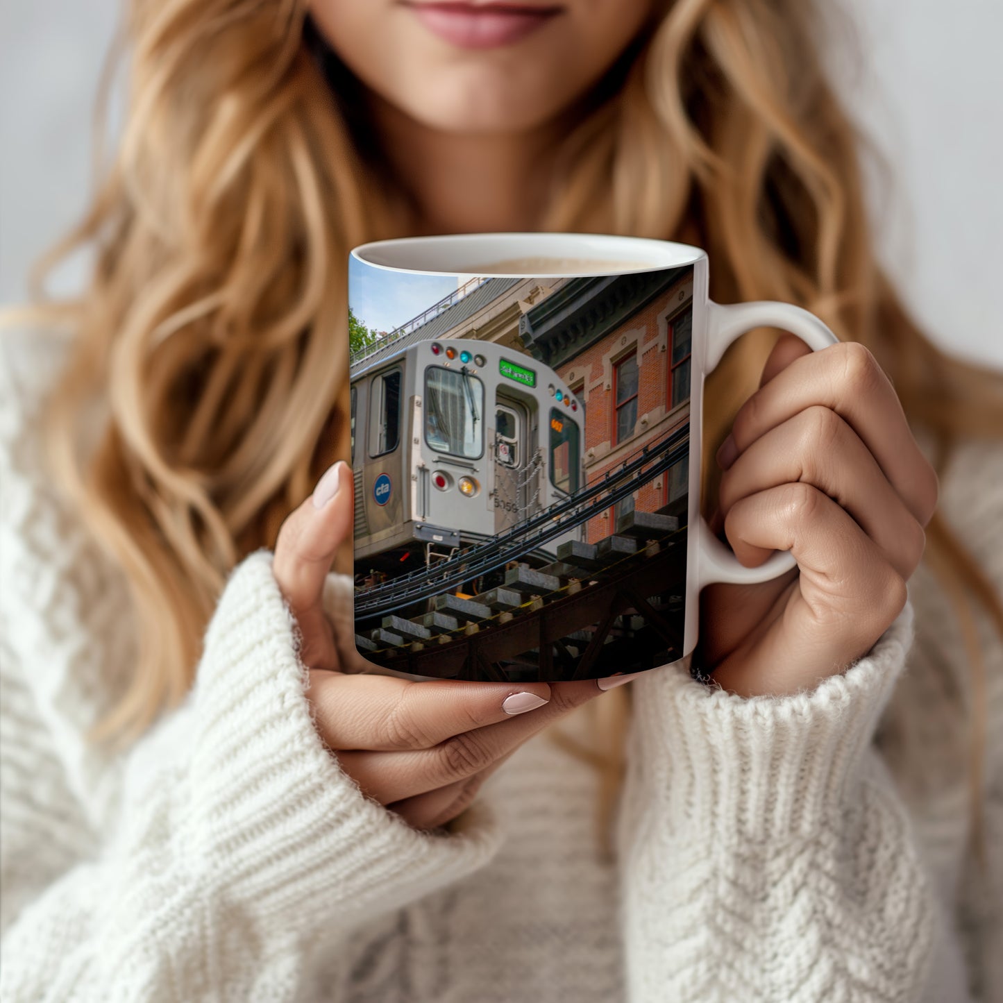 Chicago L-Train Coffee Mug – Real City Photography | 11oz & 15oz Ceramic Mug