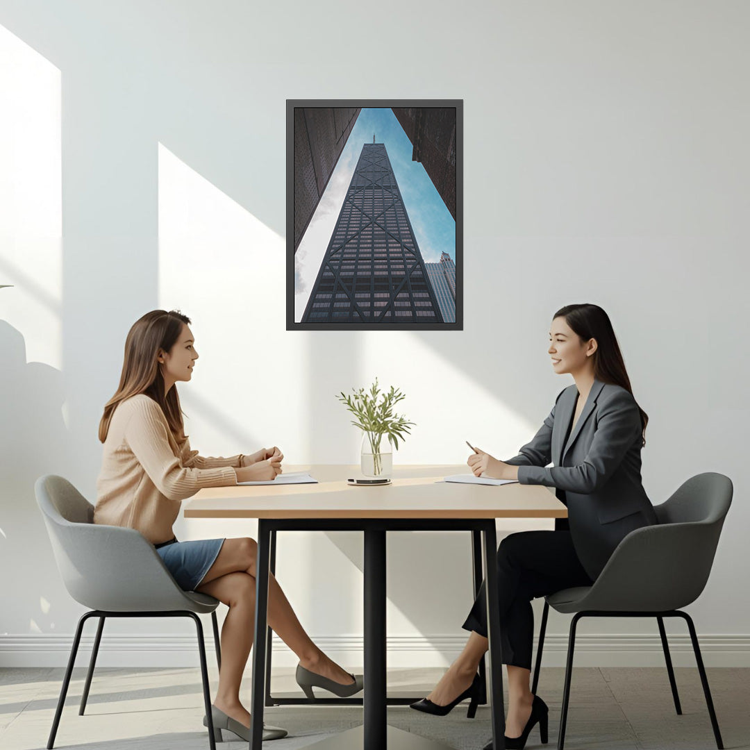 Bold Lines. Endless Views. The Hancock Building in Full Glory.