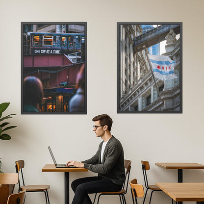 One Sip at a Time – Chicago Urban Photography Print