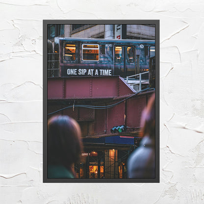 One Sip at a Time – Chicago Urban Photography Print