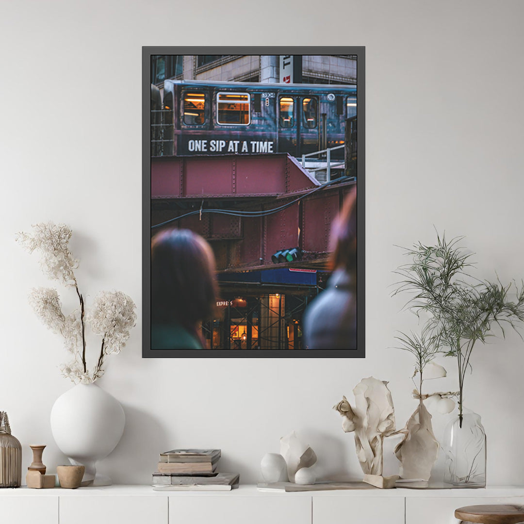 One Sip at a Time – Chicago Urban Photography Print
