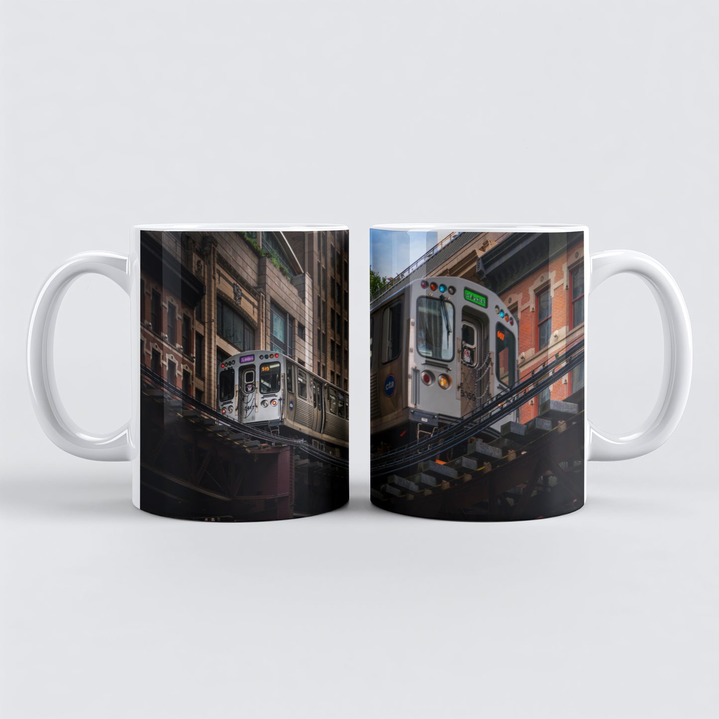 Chicago L-Train Coffee Mug – Real City Photography | 11oz & 15oz Ceramic Mug