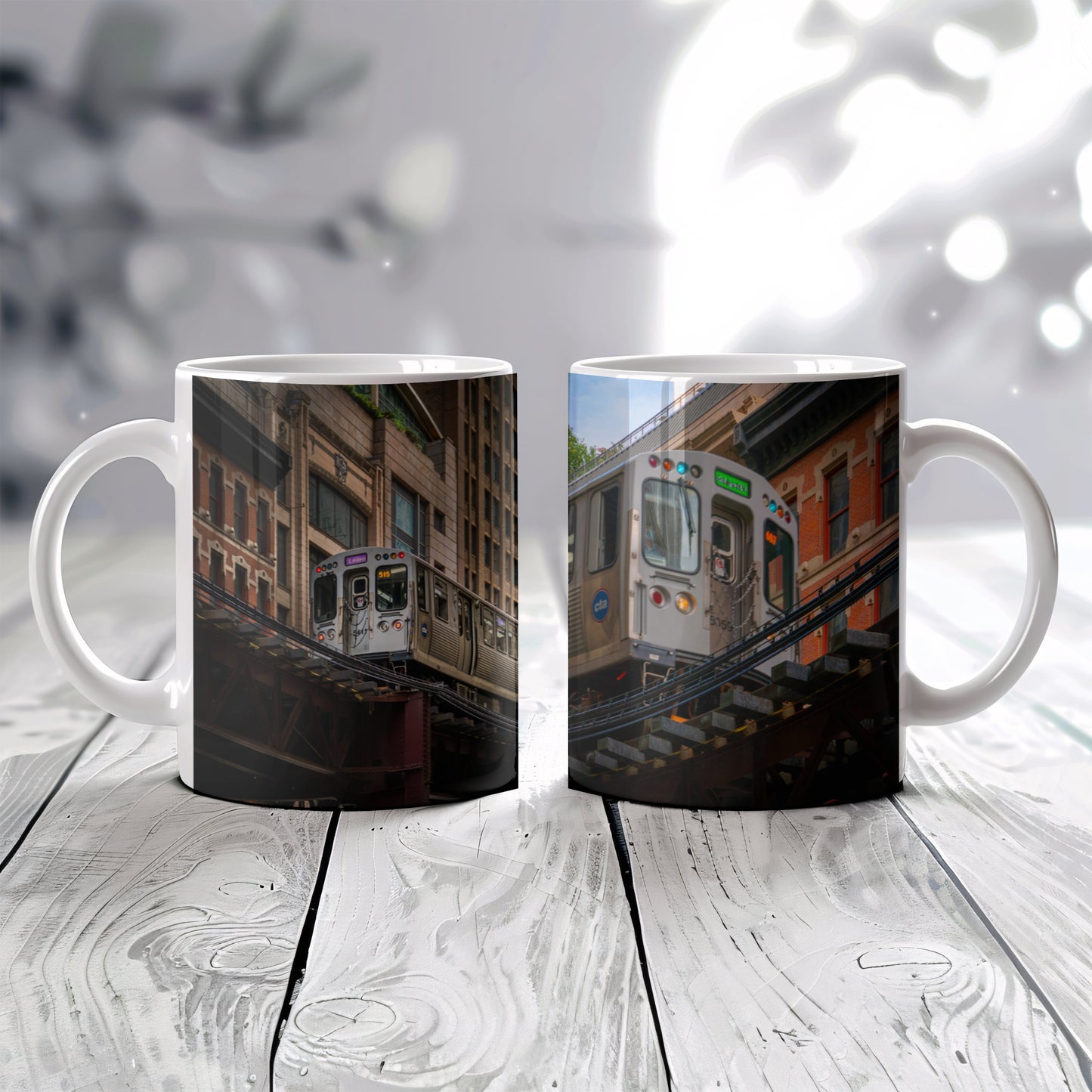 Chicago L-Train Coffee Mug – Real City Photography | 11oz & 15oz Ceramic Mug