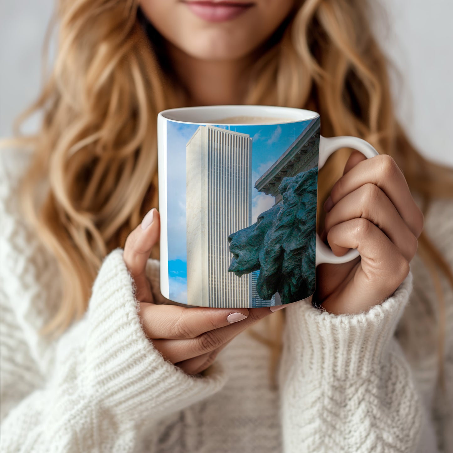 Chicago Lions Coffee Mug – Real City Photography | 11oz & 15oz Ceramic Mug