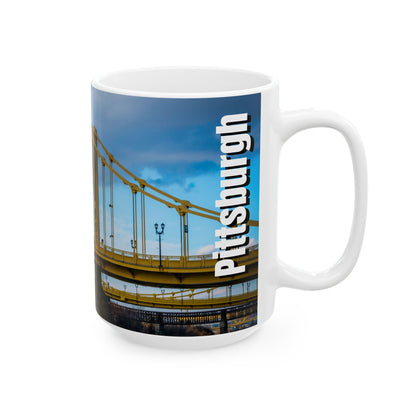 Morning Coffee Meets Pittsburgh Iconic Views – Yellow Bridges Forever