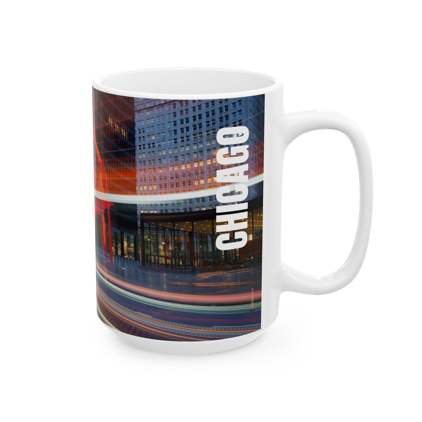 Chicago Coffee Mug, Coffee Gift for Her or Him, Coffee Cup Custom, Kitchen Decor, Small Office Gift, Gifts for Mom, Dad, Coworker, Employees