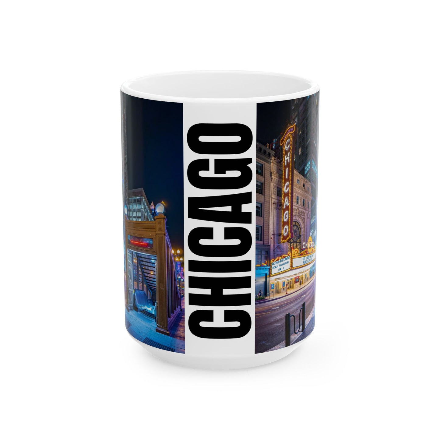 Chicago Coffee Mug, Coffee Gift for Her or Him, Coffee Cup Custom, Kitchen Decor, Small Office Gift, Gifts for Mom, Dad, Coworker, Employees