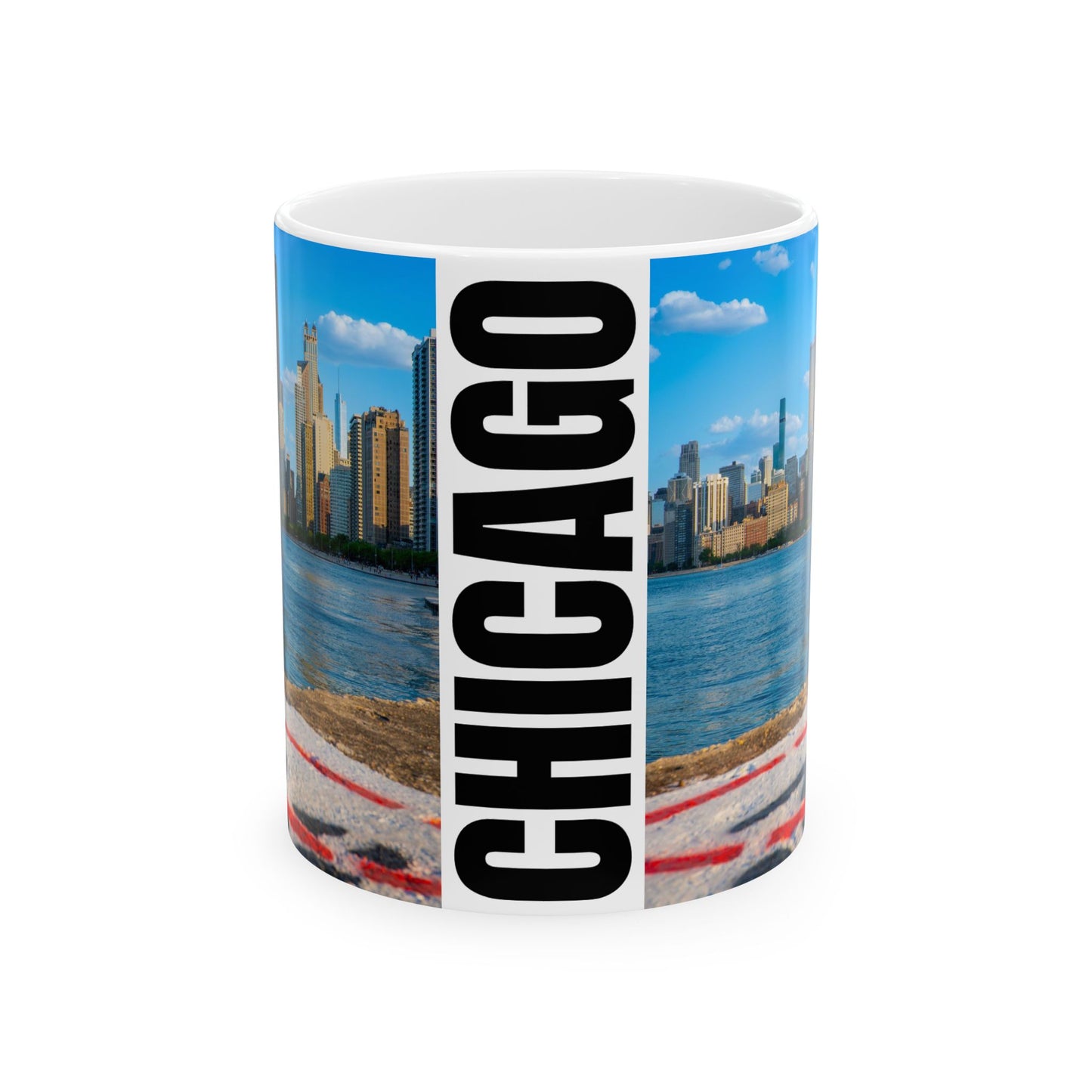 Chicago Coffee Mug, Coffee Gift for Her or Him, Coffee Cup Custom, Kitchen Decor, Small Office Gift, Gifts for Mom, Dad, Coworker, Employees