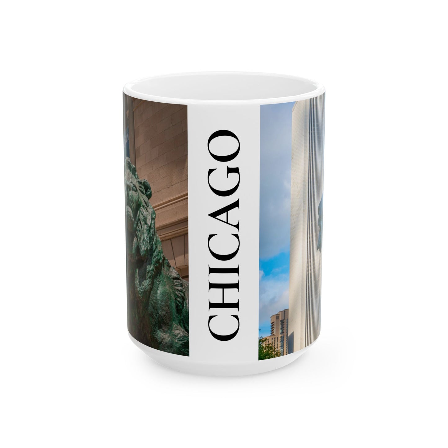 Chicago Lions Coffee Mug – Real City Photography | 11oz & 15oz Ceramic Mug