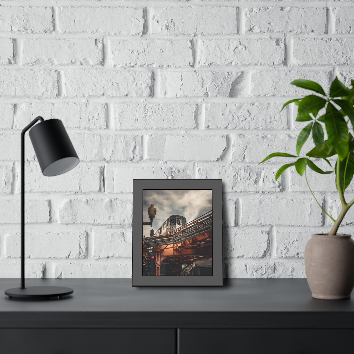 Own Chicago: Moody Train Limited Edition Cityscape Photography Print – Fine Art, Semi-Gloss, or Matte – Framed or Unframed Luxury Wall Art