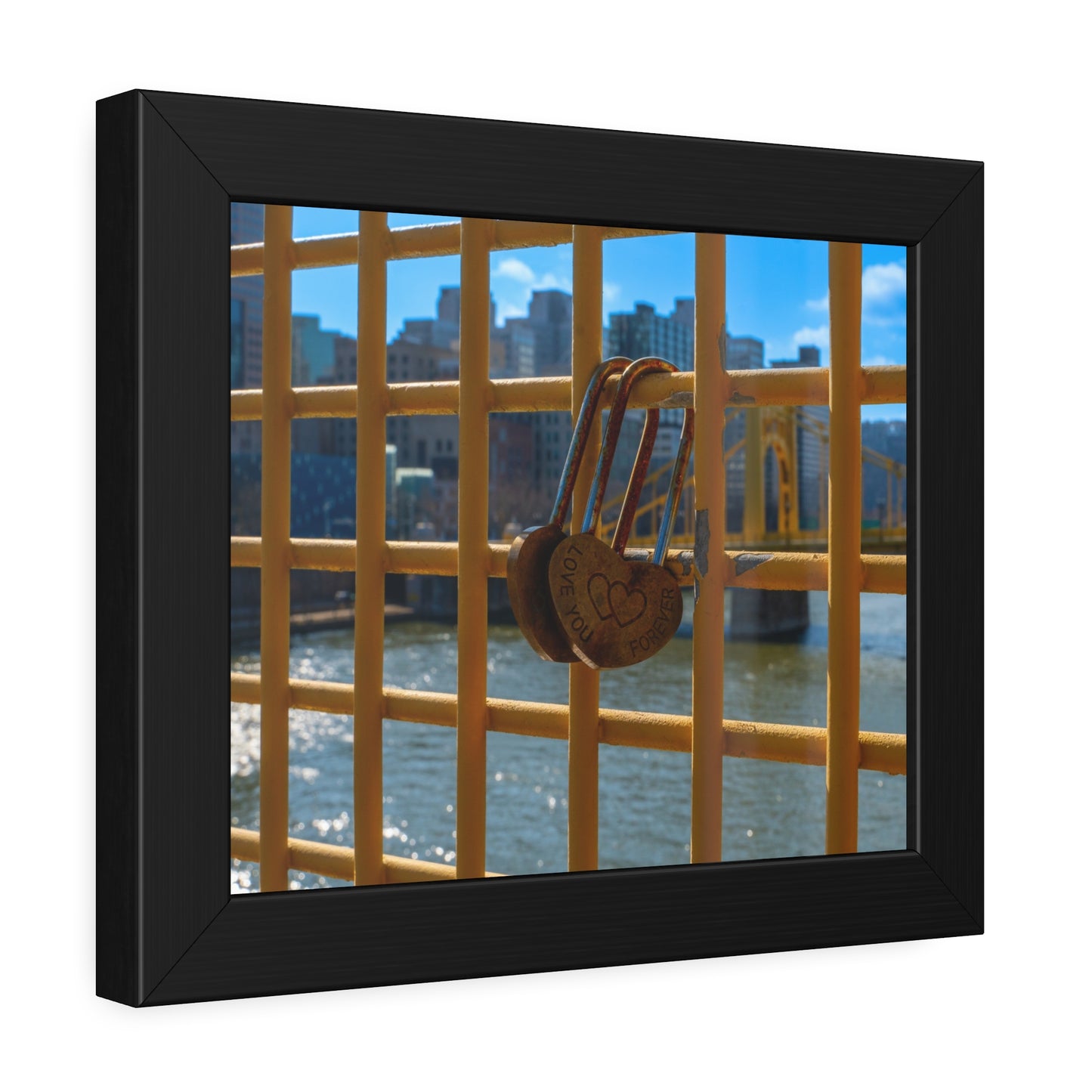 Copy of Own Pittsburgh: Limited Edition 2 Lovers in Pittsburgh Cityscape Photography Print – Featuring the Golden Triangle, Steelers, Penguins, Yellow Bridges & More – Fine Art, Semi-Gloss, or Matte – Framed or Unframed Luxury Wall Art