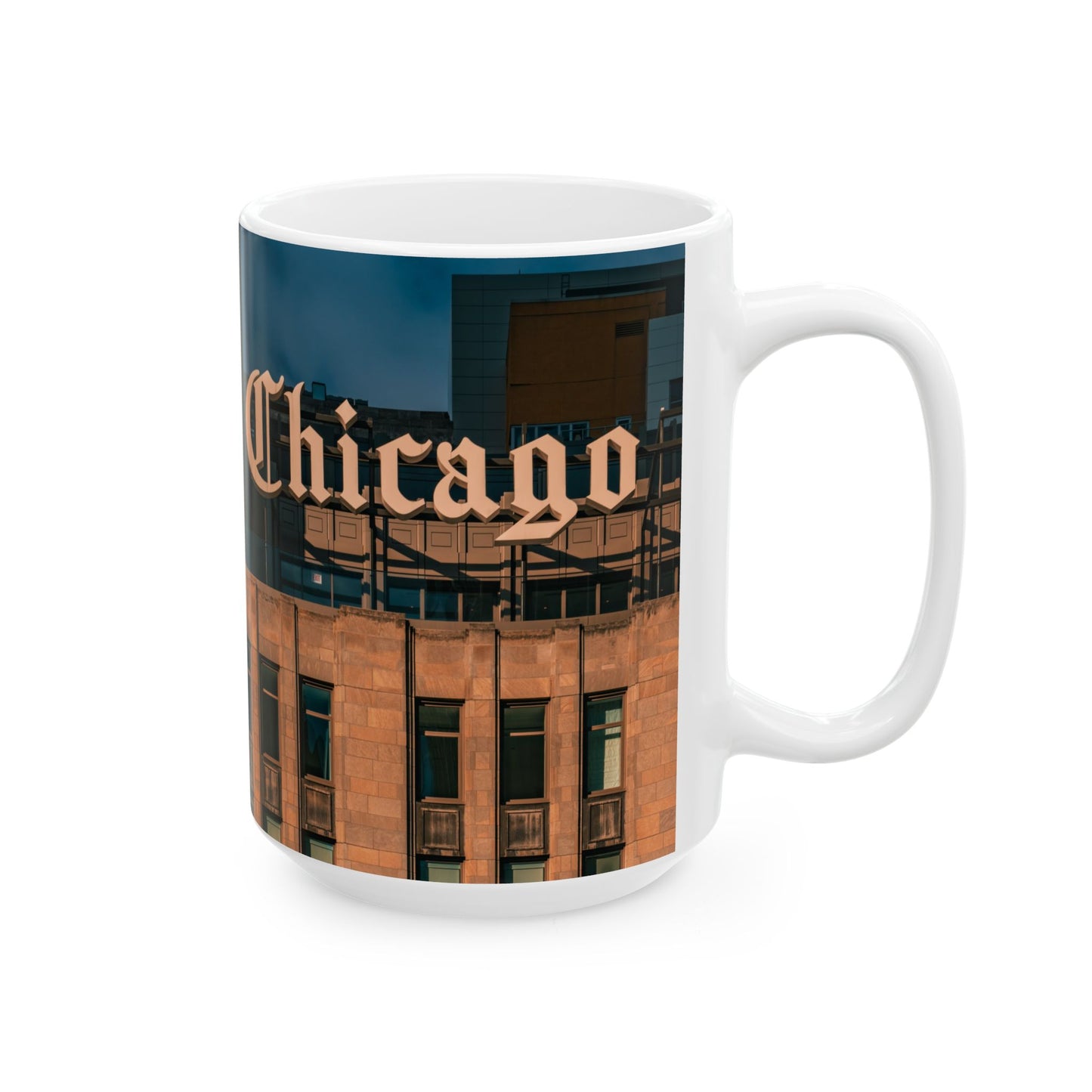 Chicago Coffee Mug, Coffee Gift for Her or Him, Coffee Cup Custom, Kitchen Decor, Small Office Gift, Gifts for Mom, Dad, Coworker, Employees