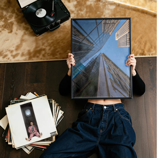 Framed by the Sky – Modern City Photography Print