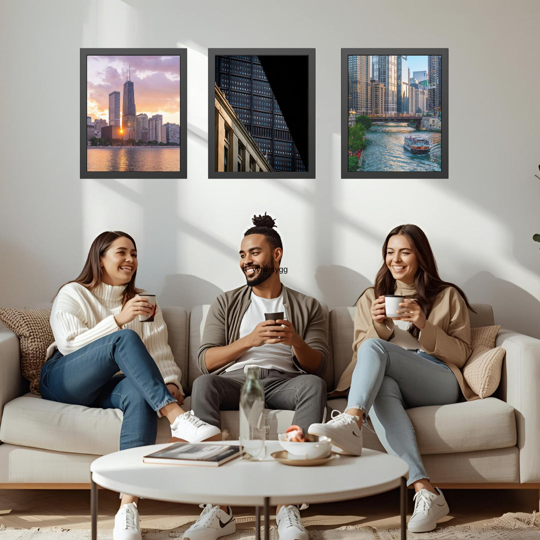 A city in layers  – Unframed Semi-Gloss Photography Print