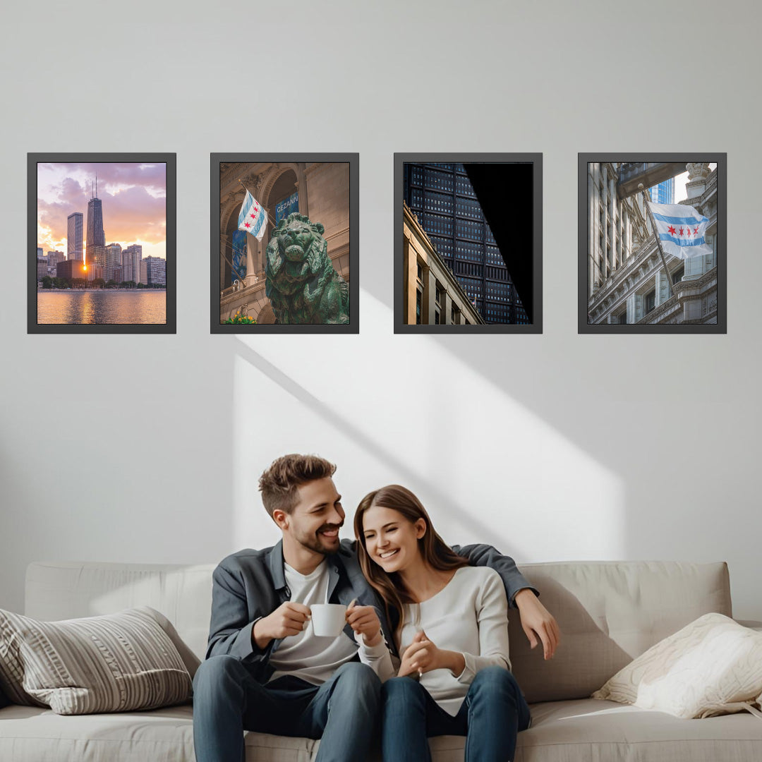 A city in layers  – Unframed Semi-Gloss Photography Print