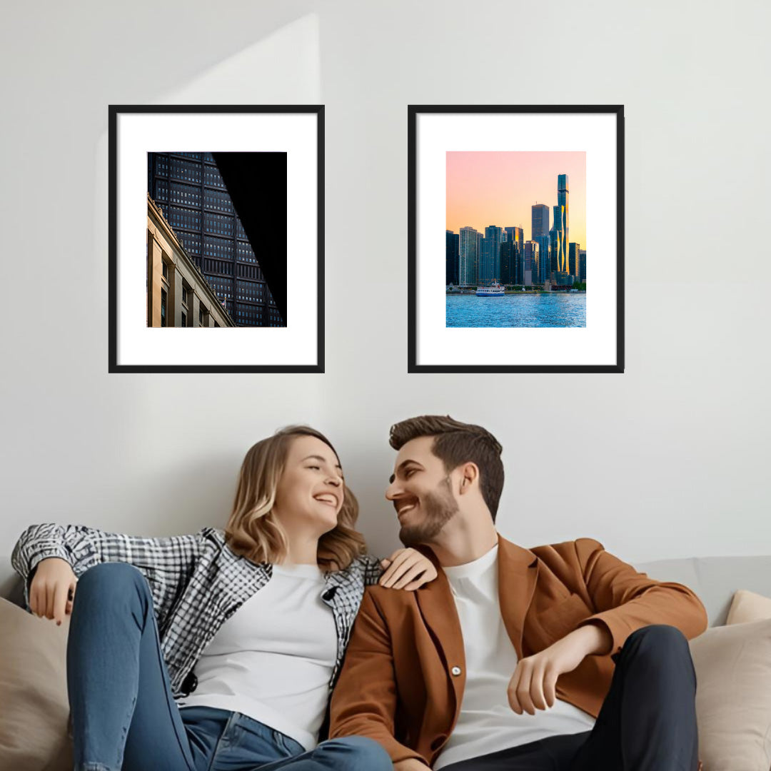 A city in layers  – Unframed Semi-Gloss Photography Print
