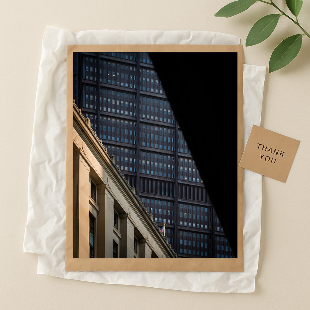 A city in layers  – Unframed Semi-Gloss Photography Print