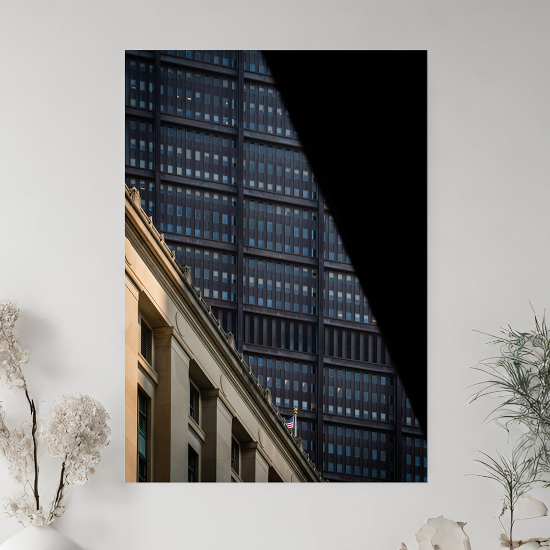A city in layers  – Unframed Semi-Gloss Photography Print