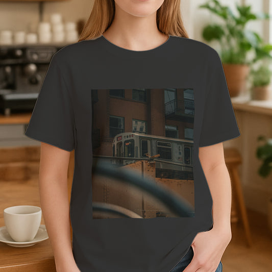 Trains, Tracks, and Grit – Chicago’s Rhythm on Your Chest