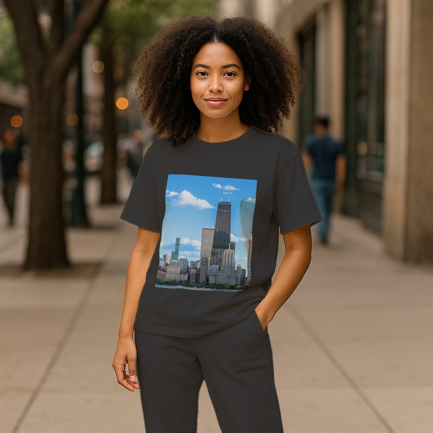 Sky High Confidence – The Hancock Tee That Elevates Your Look