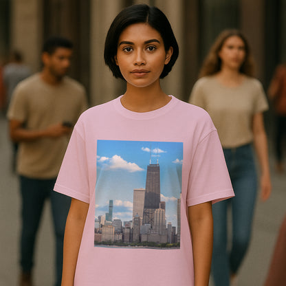 Sky High Confidence – The Hancock Tee That Elevates Your Look