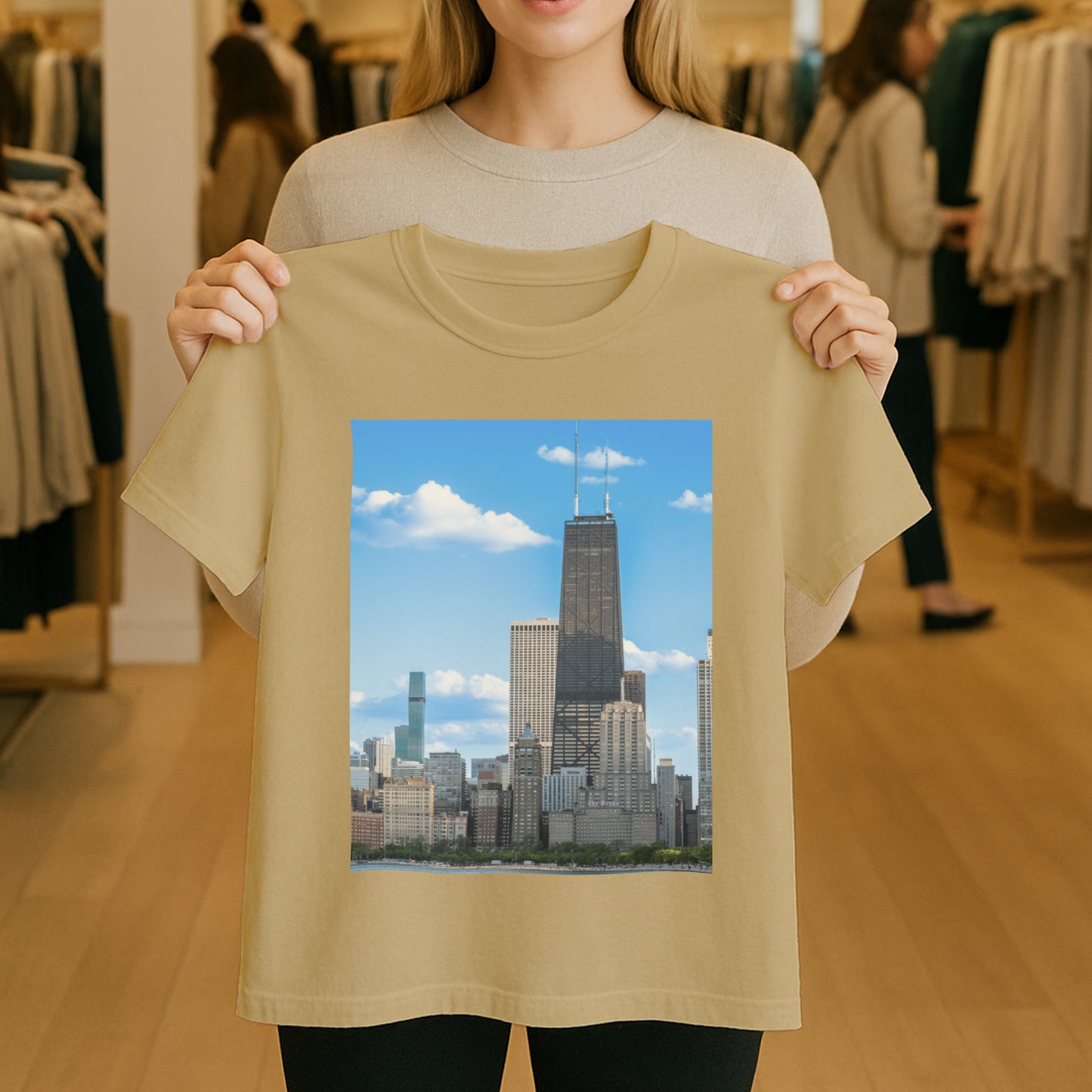 Sky High Confidence – The Hancock Tee That Elevates Your Look