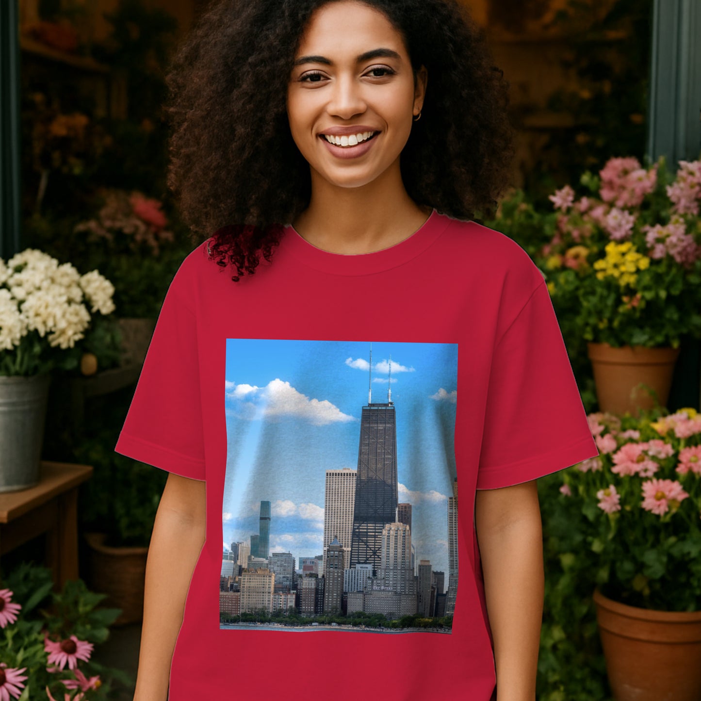 Sky High Confidence – The Hancock Tee That Elevates Your Look