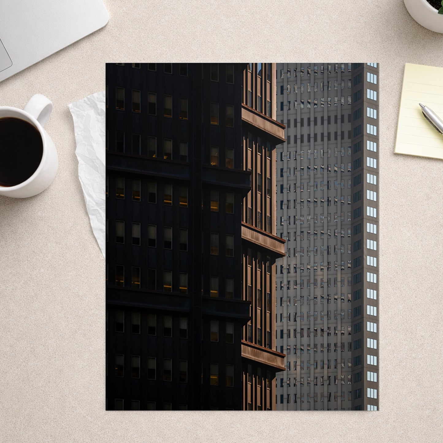 Shadows of a city – Unframed Matte Photography Print