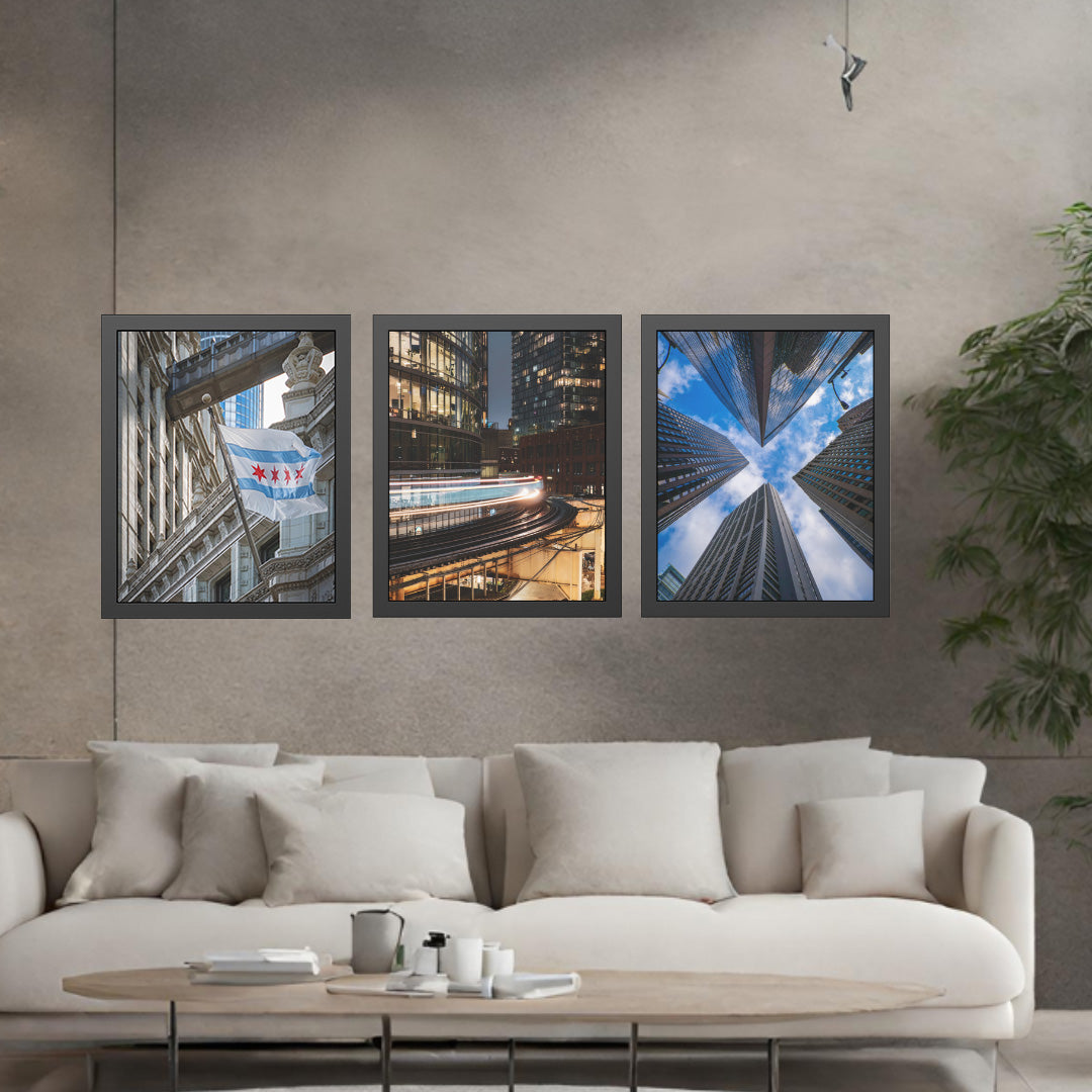 Own Chicago: Chicago Flag Limited Edition Cityscape Photography Print – Fine Art, Semi-Gloss, or Matte – Framed or Unframed Luxury Wall Art