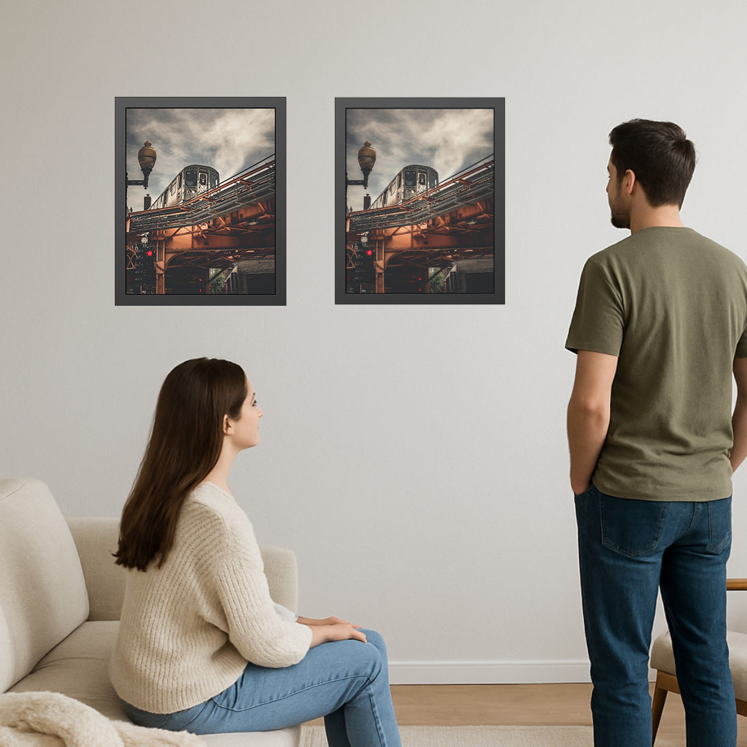 Own Chicago: Moody Train Limited Edition Cityscape Photography Print – Fine Art, Semi-Gloss, or Matte – Framed or Unframed Luxury Wall Art