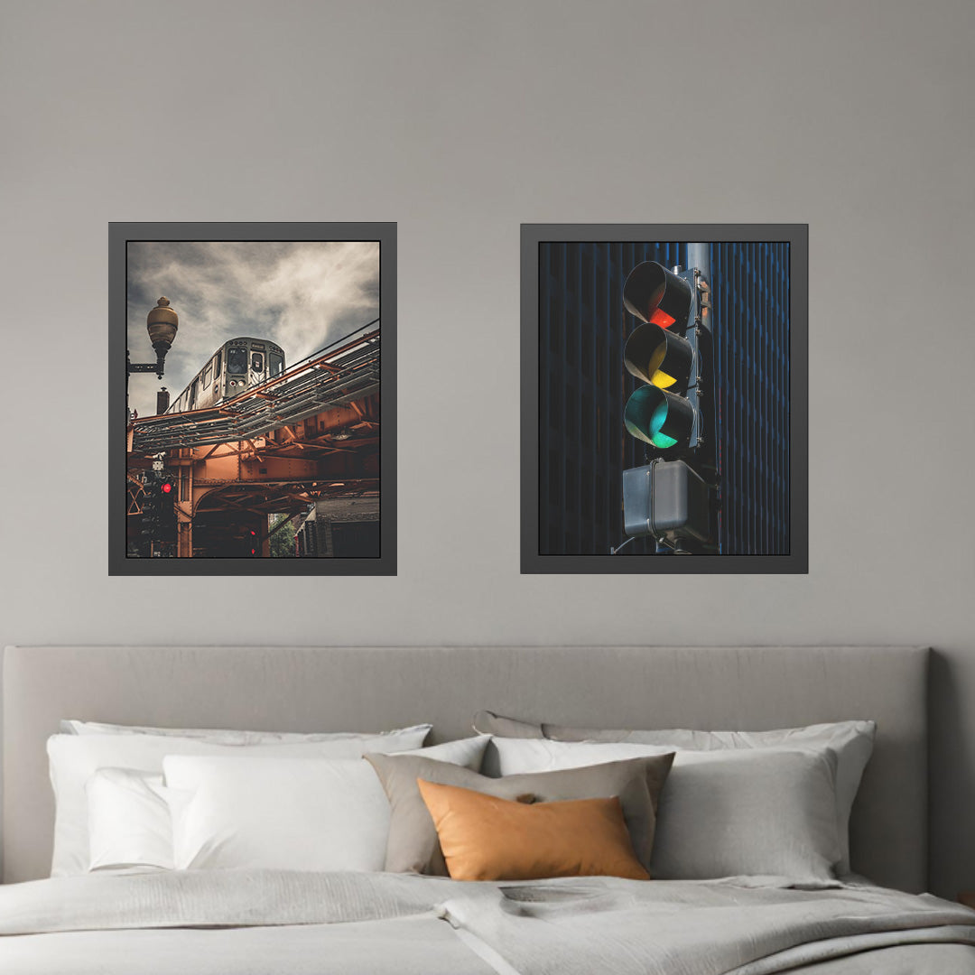 Own Chicago: Moody Train Limited Edition Cityscape Photography Print – Fine Art, Semi-Gloss, or Matte – Framed or Unframed Luxury Wall Art