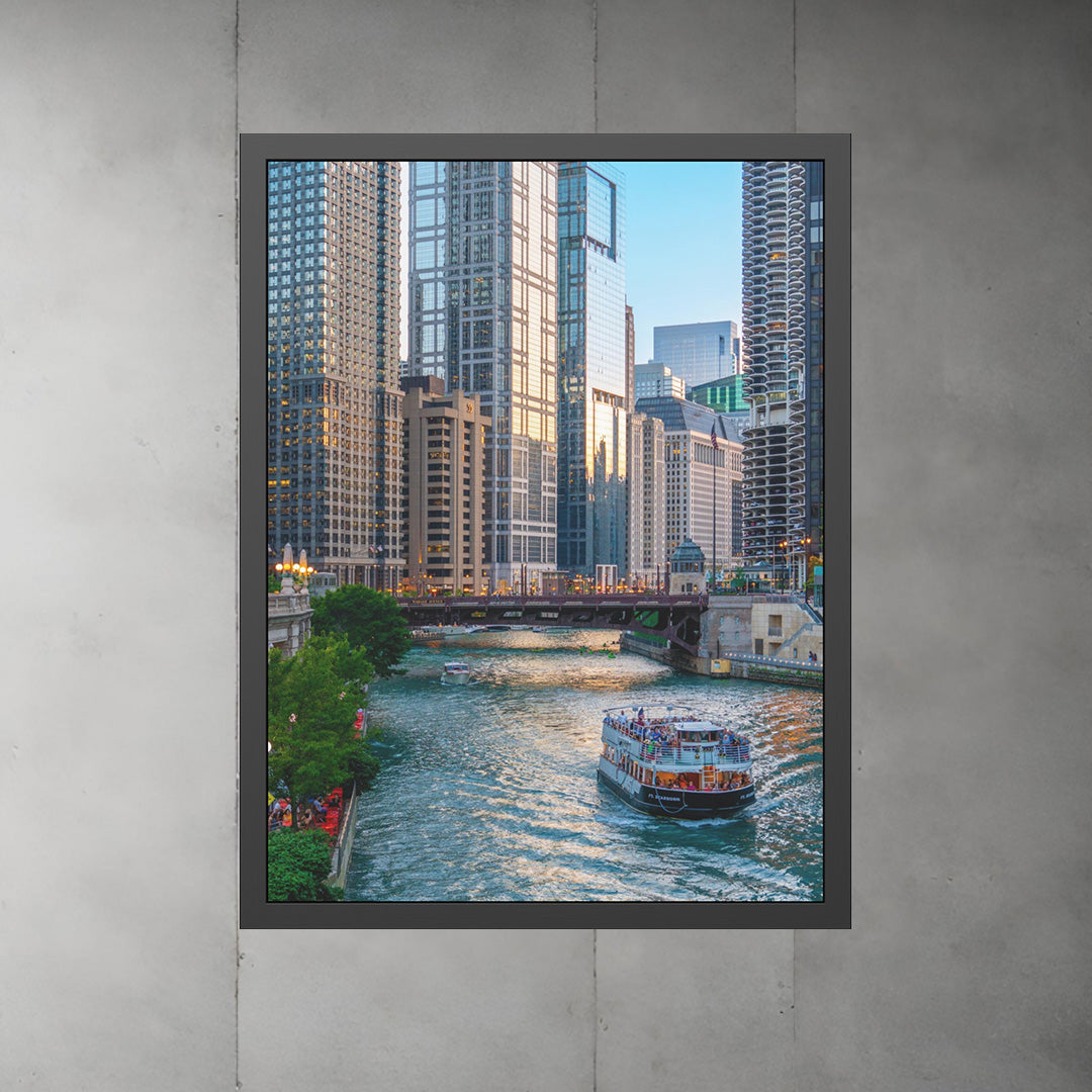 Own Chicago: Chicago River Limited Edition Cityscape Photography Print – Fine Art, Semi-Gloss, or Matte – Framed or Unframed Luxury Wall Art
