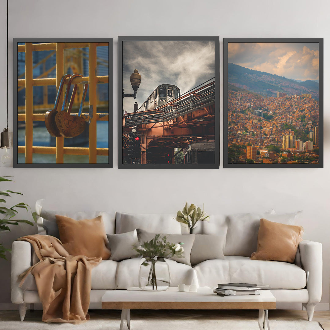 Own Chicago: Moody Train Limited Edition Cityscape Photography Print – Fine Art, Semi-Gloss, or Matte – Framed or Unframed Luxury Wall Art