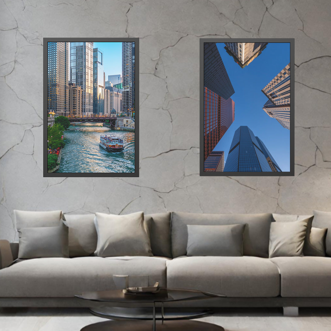 Own Chicago: Chicago River Limited Edition Cityscape Photography Print – Fine Art, Semi-Gloss, or Matte – Framed or Unframed Luxury Wall Art