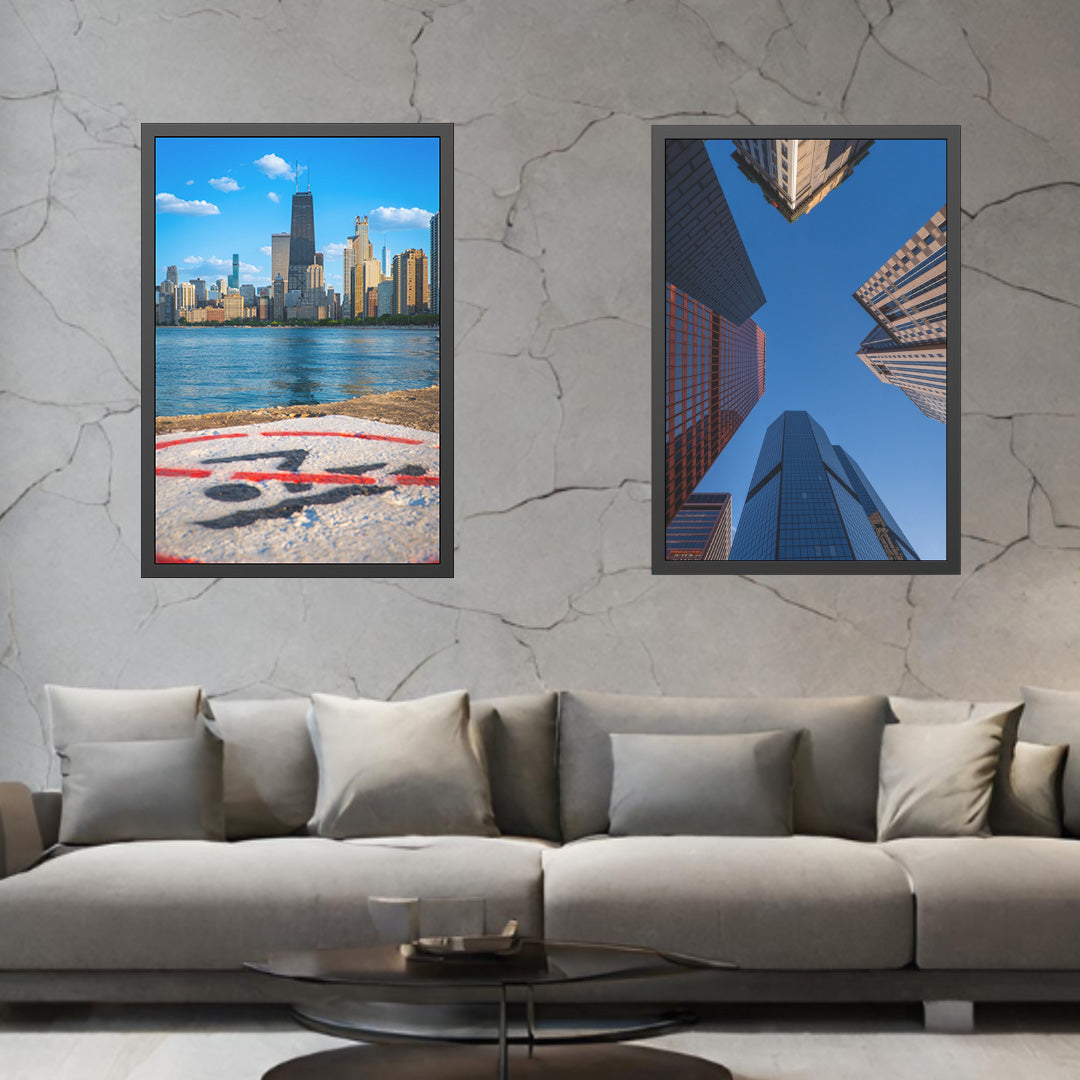 Own Chicago: No Diving Limited Edition Cityscape Photography Print – Fine Art, Semi-Gloss, or Matte – Framed or Unframed Luxury Wall Art